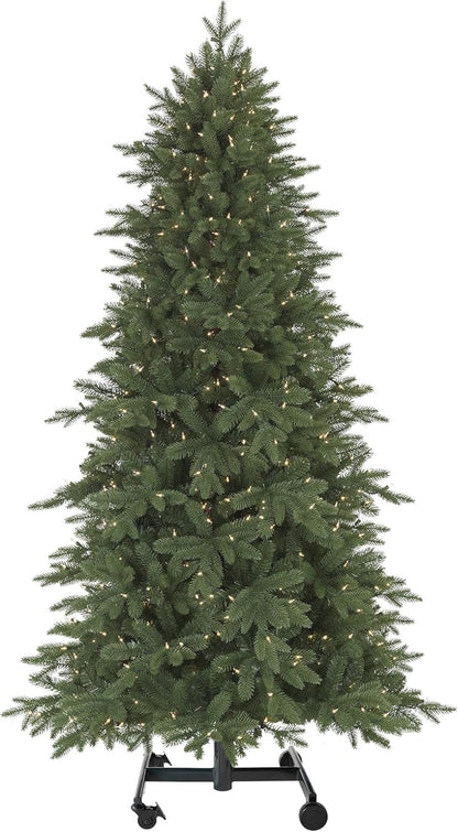 Treetopia Addison Spruce - Artificial Indoor Christmas Tree, Pre-lit with LED Candlelight Clear Lights, 6ft