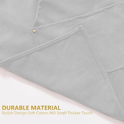 Canvas Aprons for Men Chef Apron, Work Apron with Large Pockets - 16oz Heavy Duty Cross Back, BBQ, Cooking