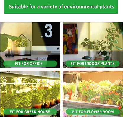 LED Grow Light Strips, Full Spectrum Plant Growing Lights for Indoor Plants 3500K, 144 LEDs Plant Lamp with 3/9/12H Timer, 10 Dimmable Levels, 3 Head 13 Inches