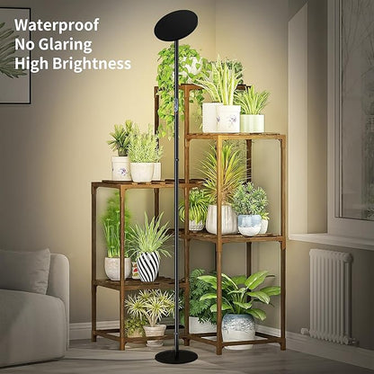 chiphy Grow Lights, Full Spectrum LED Plant Light for Indoor Plants, 4/8/12H Timer, 40W Grow Lamp, 10 Level Dimmable Brightness, 69" Heights Adjustable, Remote Control, Ideal for Large Tall Plants