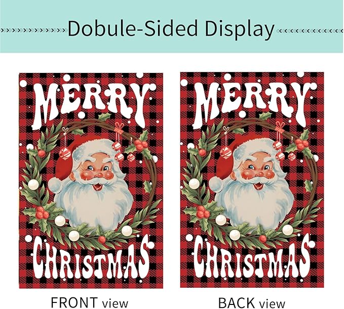 Seasonal Garden Flags Set of 12 Double Sided 12x18 Inch Yard Flags, Small Garden Flags for Outside Featuring Christmas Halloween Fall Winter Spring Easter for Outdoor Garden Holiday Decor All Seasons