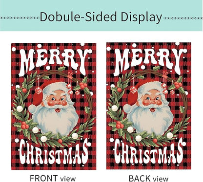 Seasonal Garden Flags Set of 12 Double Sided 12x18 Inch Yard Flags, Small Garden Flags for Outside Featuring Christmas Halloween Fall Winter Spring Easter for Outdoor Garden Holiday Decor All Seasons