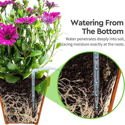Automatic Irrigation System, DIY Automatic Drip Irrigation Kit Self Watering System with Timer, USB Power Operation & 30-Day Programming Vacation Plant Watering Devices for Indoor Potted Plants