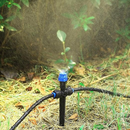 Drip Irrigation Emitters with Adjustable 360 Degree Water Flow Drippers Atomization Sprinker for 1/4 inch Tubing Garden Drippers Sprinker for House Garden Watering System(12pcs-Atomization Sprinker)