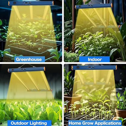 LED Grow Light, 320W Grow Lights for Indoor Plants, Full Spectrum Growing Light Plant Hanging Growing Lamps, Daisy Chain Dimmable Grow Lamp, Commercial for 3x5ft Coverage in Grow Tent