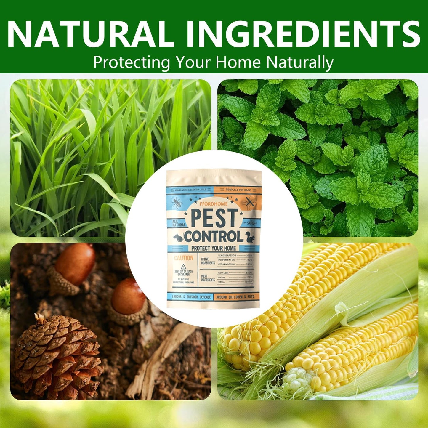 Pest Control Pouches, Rodent Repellent, Mouse Repellents, Peppermint Oil Mice Repellent, Rat Deterrent, Repel Rodents(10Pack)…