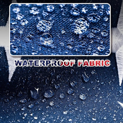 American Flag 8x12 FT TearProof Series, Heavy Duty Tough Spun Polyester USA Flags High Wind for Outside Outdoor with Durable Embroidered Stars Sewn Stripes 4 Brass Grommets