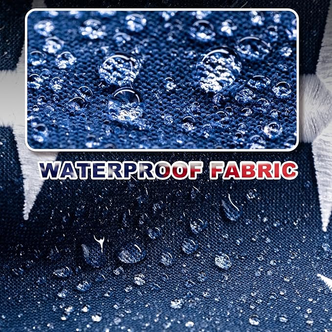 American Flag 5x8 FT TearProof Series, Heavy Duty Tough Spun Polyester USA Flags High Wind for Outside Outdoor with Durable Embroidered Stars Sewn Stripes 3 Brass Grommets