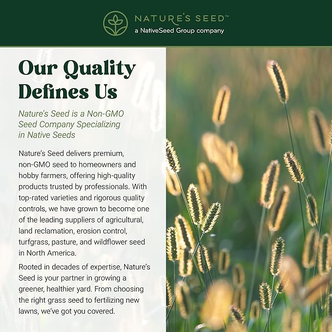 Nature’s Seed Timothy Pasture Grass Seed for Horse, Equine, Forage and Hay, Cool-Season Perennial, 5 Lbs