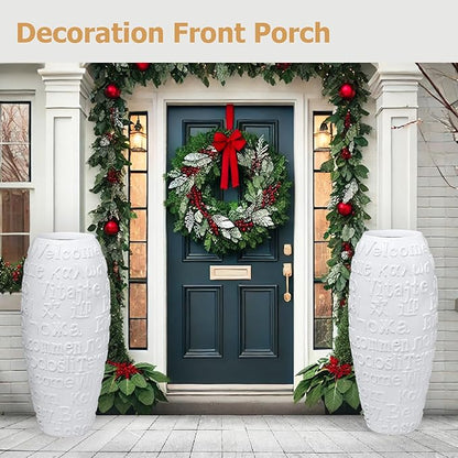 Welcome Fiberstone Planter, Fiberstone Large Indoor Plant Pots, Planter for Indoor/Outdoor