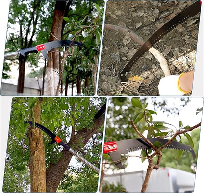 Manual Pole Saw Blade Extendable Tree Pruner, Long Branch Pruner Retractable for Backyard and Garden (Only Saw Blade)