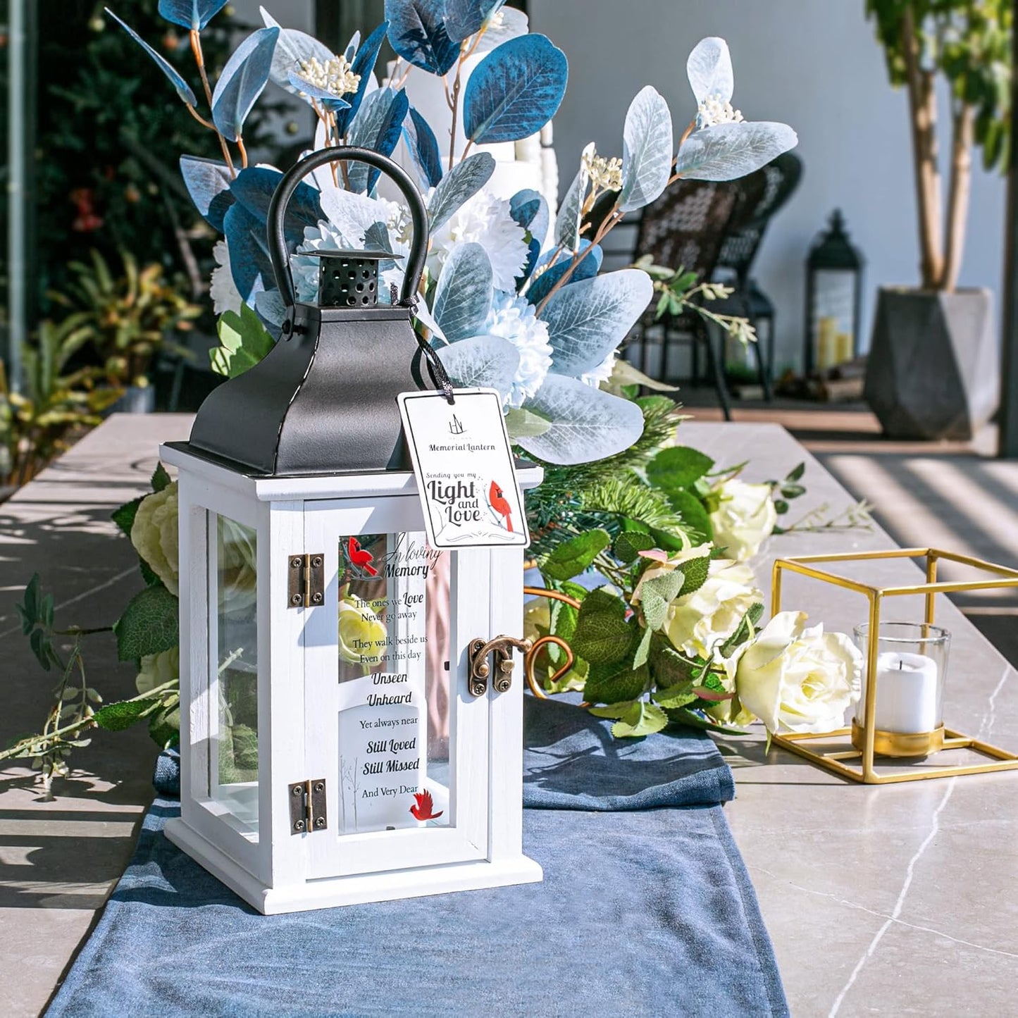 Memorial Lantern - Bereavement Sympathy Gifts for Loss of Loved One Memorial Remembrance Gifts for Loss of Mother Father