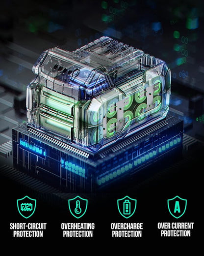 Litheli 20V Cordless Leaf Blower 350 CFM 85 MPH, Variable Speeds Electric Leaf Blower Battery Powered for Blowing Leaves, Dust, Snow, 4.0Ah Battery & Fast Charger Included