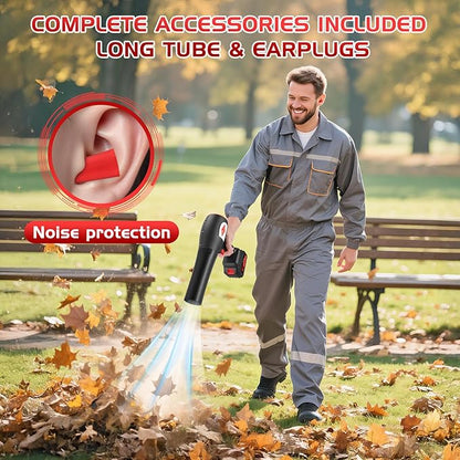 Leaf Blower Cordless with Battery and Charger, 1000,000 RPM,One-Touch Lock Mode, Lightweight Handheld Design,Blower for Patio Cleaning,car Blowing Water, Blowing Leaves and Dust