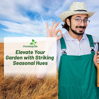 Outsidepride Perennial Andropogon Big Bluestem Grass Seed - 10 lbs. Warm Season, Drought Resistant, Native Prairie Grass Seed, Ideal for Erosion Control, Ornamental Landscaping & Wildlife Gardens