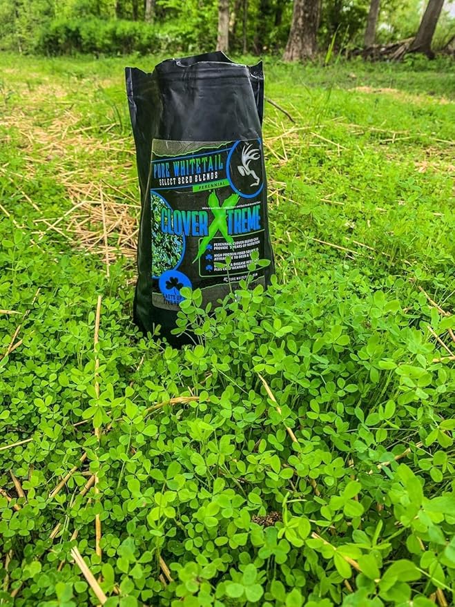 Pure Whitetail Clover Xtreme | Select Seed Blends | Whitetail Deer & Turkey Perennial Clover Seed Blend | Clover Food Plot Seeds for Deer | Plants 1 Acre | 5 lb Bag
