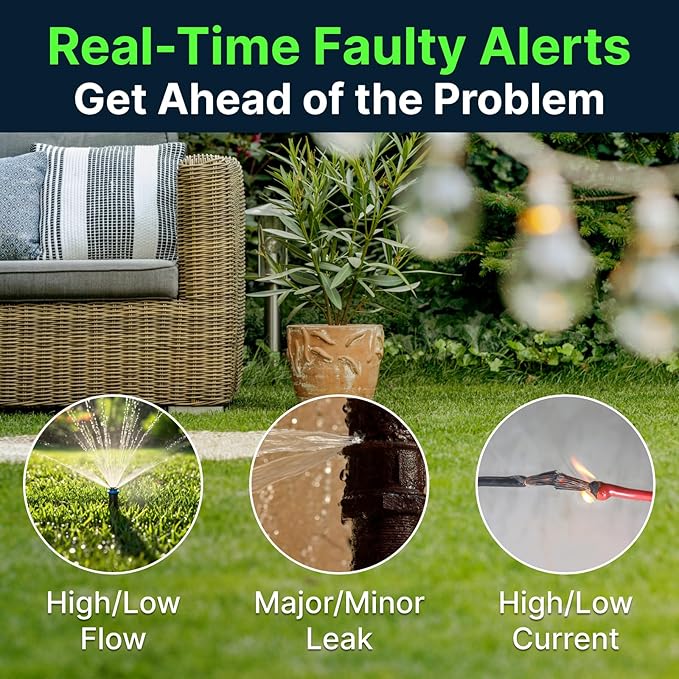 ImoLaza ET Master 4 Gen Smart Sprinkler Controller: Upgraded 6-Zone WiFi Irrigation Controller with Automated Watering, App Control, Smart Weather Skips and Fault Alerts