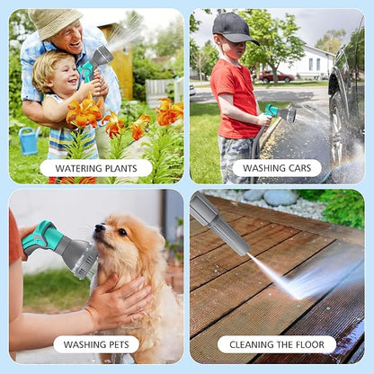 Retractable Garden Hose Reel - 1/2 in x 100 ft Wall Mounted Heavy Duty Water Hose Reel with Automatic Slow Rewind System, 180°Swivel Bracket, 2 Hose Nozzle, Dark Gray