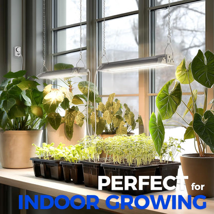 Barrina TX18 1FT Grow Light, 18W(90W Equivalent), High PPFD, Full Spectrum with 660nm Red LEDs, Grow Light Strip for Indoor Plants, Plant Shelves, Seedlings with On/Off Switch, Linkable, 1 Pack