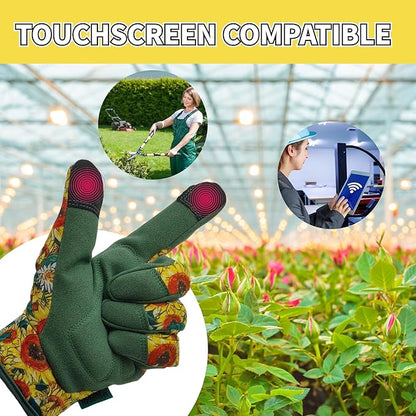 Thorn Proof&Puncture Resistant Gardening Gloves with Grip,Garden Gloves for Women, Leather Work Gloves,Gifts