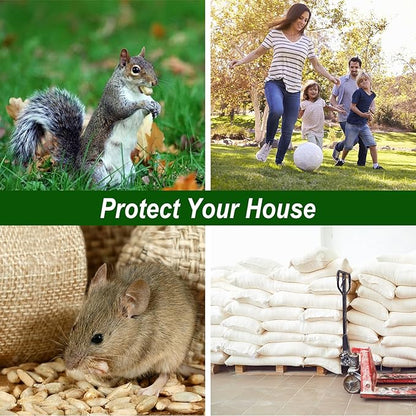 Rodent and Insect Repellent Balls, Rats and Squirrel Repellent for Indoor and Outdoor, Peppermint to Repel Rats and Mice, Mouse and Rodent Deterrent for House, Garden, 12 Packs