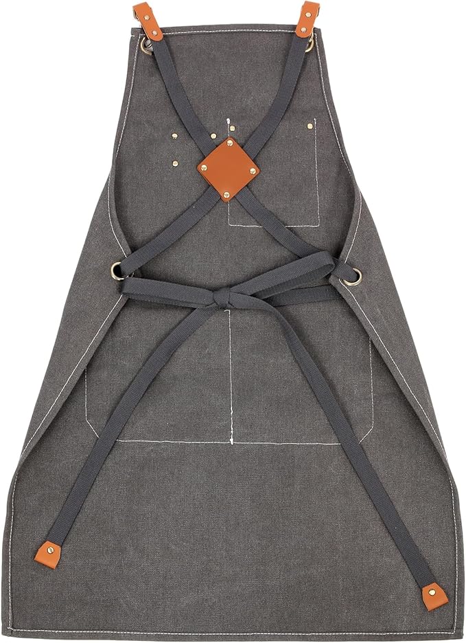 Multi-Functional Men's Tool Apron, Multi-Pocket Canvas Apron, Woodworking, Mechanic, Blacksmith, Waiter Work Apron