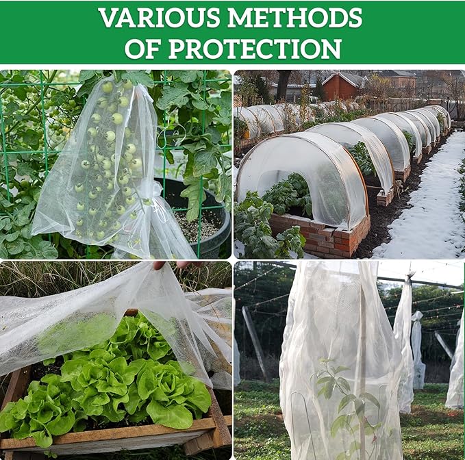 Plant Covers Freeze Protection 10 ft x 30 ft Fabric Frost Cloths for Outdoor Plants 1oz/yd² Floating Row Plant Blankets for Winter Frost Sun Protection