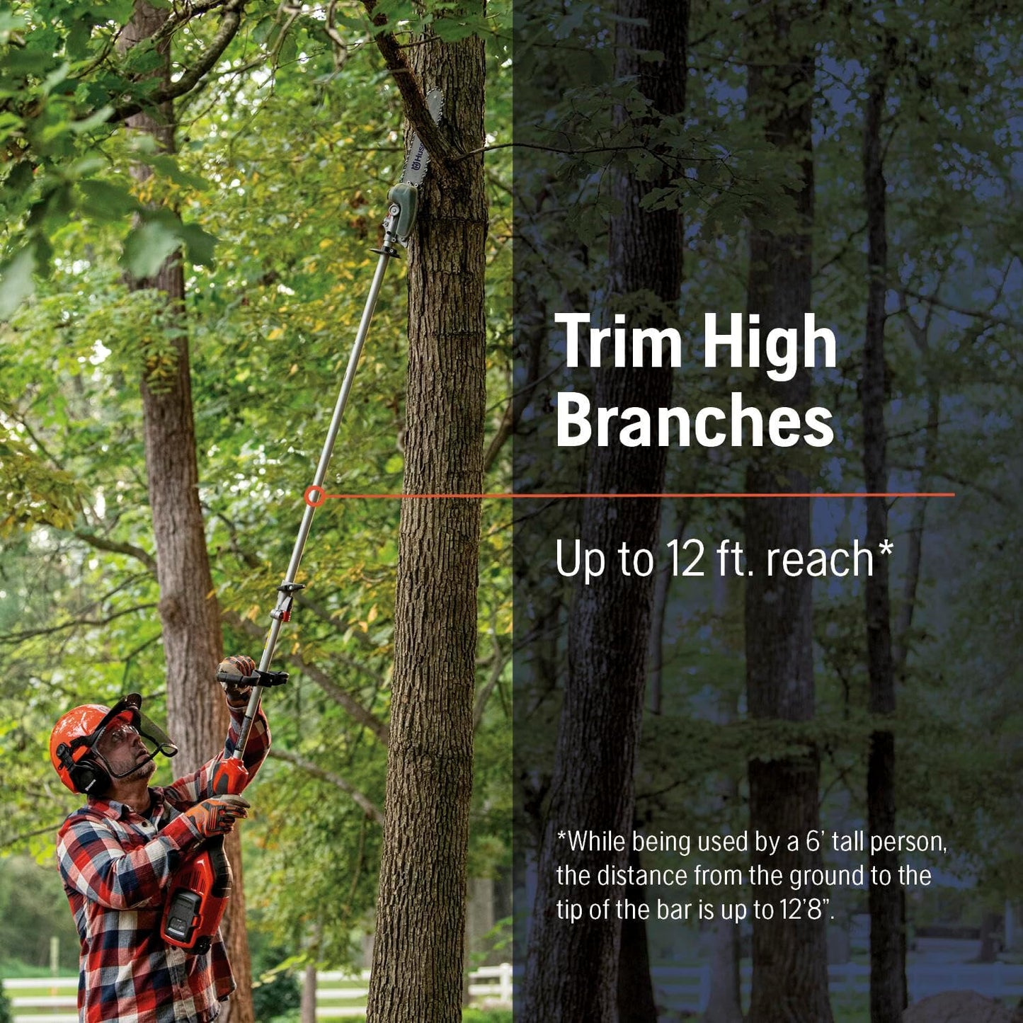 Husqvarna 330iKP Combi Switch + Pole Saw Attachment, 10-Inch Electric Pole Saw with 4 Ah Battery and Charger Included, 970701205