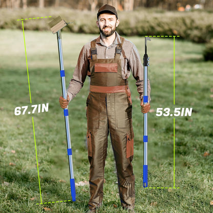 Crack Weeder Tool Set, Manual Stainless Steel Crevice Weeding Tool with Adjustable Handle for Moss & Weed Removal in Driveways, Patios, Pavers, Garden Cracks