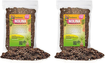 Gardenera Nolina Plant Potting Soil - All-Natural Blend for Thriving Nolina Plants - Boosts Root Health and Distinctive Form - 10 Quart