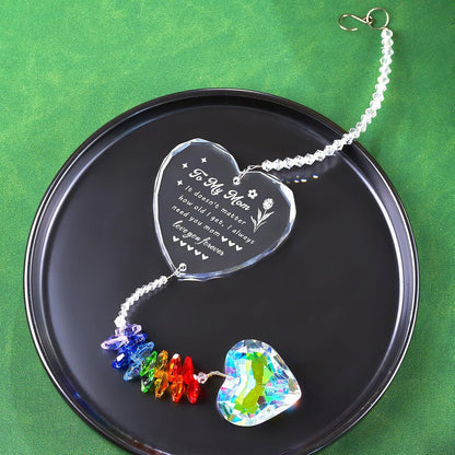 Sympathy Gifts for Loss of mom Crystal suncatcher Memorial Gift for Loss of Mother Condolence Bereavement Remembrance Gifts in Memory Sympathy for Loss of Loved one (Mom Memorial)