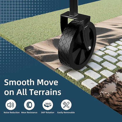 Favoyard Collapsible Wagon 100L & 330LBS, Heavy Duty Wagon Carts Foldable, Portable Folding Wagons with All - Terrain Wheels& Drink Holders, for Grocery Camping Beach Shopping Garden, Black