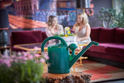 Consolidated Plastics Durable Swiss Watering Can with UV Protection, Ergonomic Handle for Indoor/Outdoor Gardening, Made in Switzerland (12 Liter, Green)