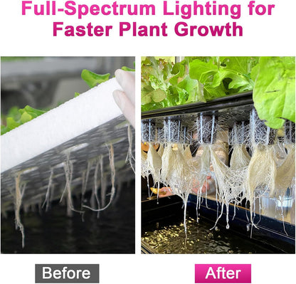 Waterproof Plant Light, 150W Outdoor Grow Lights, Full Spectrum LED Grow Light, Height Adjustable, Silent, Heat Dissipation, for Indoor Outdoor Plant Seedling Growing Blooming Fruiting