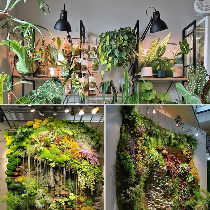 RDJ Bouns Hanging Grow Lights for Indoor Plants, 26W Full Spectrum 4H/8H/12H Timer Switch, 16.4FT Power Cord, Plug in Pendant Grow Light with Adjustable Pulley for Plants, Gifts for Gardening Lovers