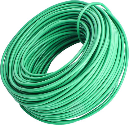 YMHB 120 Feet Green Soft Twist Tie Tomato Plant Tie, Garden Wire Green Twist Garden Ties for Supporting Plants and Home Organizing