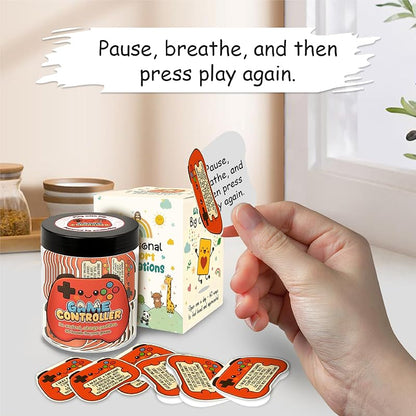 Positive Game Controller Jar With 60 Affirmation Cards – Gamer Gifts For Teen Boys, Emotional Support Game Controller, Husband - Dad Birthday Gift, Game Controller Gift For Son