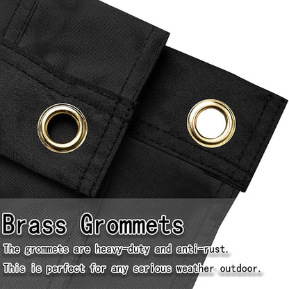 Black American Flag 4x6 ft: Heavy Duty US Flag Made from Nylon - Embroidered Stars - Sewn Stripes - UV Protection Perfect for Outdoors! (Not Include Pole)