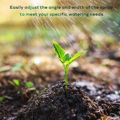 Stationary Yard Sprinklers, Oscillating Garden Sprinkler, 4 Modes Adjustable Lawn Sprinklers for Yard Large Area with 16 Spray Streams, Water Filter (Ground Spikes)