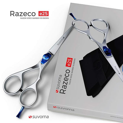 Suvorna 5.5 inch Barber Scissors | hair shears professional | haircutting scissors for adults | Hair Scissors Women & Men | Hairdresser Scissors | Hair Scissors Professional | Haircut Scissors.