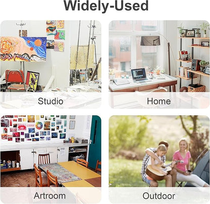 JJRING Craft Organizer Tote Bag, Art Storage Caddy with Multiple Pockets, Lilac Sewing Bag for Art, Craft, Scrapbooking, Medical, and Office Supplies Storage