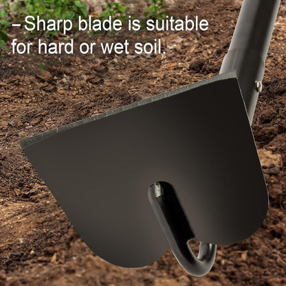 Hoe Garden Tool, Heavy Duty Garden Hoe for Weeding, Metal Garden Hoe with Long Handle, 58 Inches