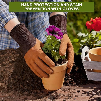 Kynup Gardening Tools, Garden Tools Set-7 Piece, Gardening Kit with Spade, Ideal Hand Garden Tool Gifts for Women, Thickened Stainless Steel, Rust-Proof, Garden Supplies, Garden Stuff