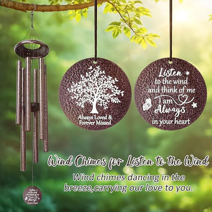 Memorial Gifts for Loss of Love one, 25''Memorial Wind Chimes of Sympathy Gifts for Loss of Love one, Bereavement, Condolence, Remembrance Gifts,Windchimes in Memory