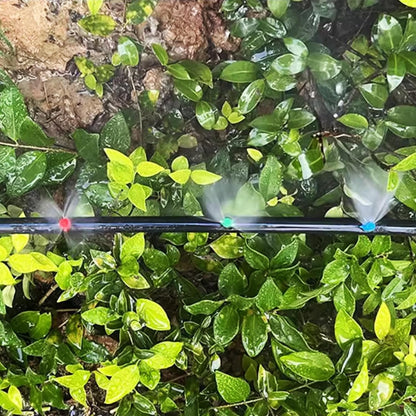 RONYOUNG 210PCS 90/180/360 Degree Polyethylene (PE) Micro Sprayer Refraction Automizing Sprinkler Nozzle Irrigation System Garden Lawn Plant Irrigation Water Sprinkler