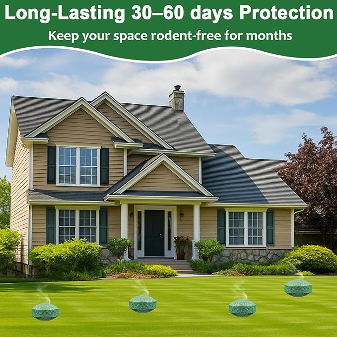 28-Pack Mouse Rodent Repellent for Indoor and Outdoor, Natural Deterrent for Kitchen, Warehouse, Garden Camper, Yard, Car, Garage and RV, Safe for Pets and Family