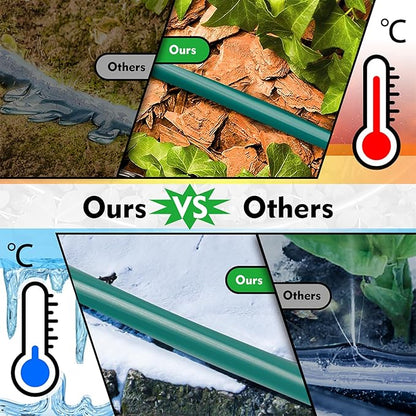 Bonviee 200ft 1/4 inch Drip Irrigation Tubing Blank Distribution Tubing Drip Irrigation Hose Garden Watering Tube Line for Garden Irrigation System-Green