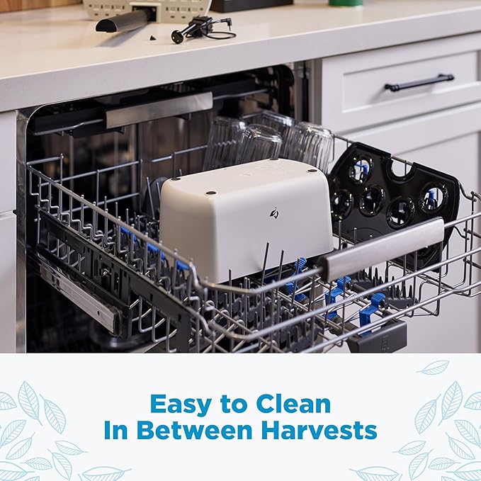 AeroGarden Harvest Lite, Indoor Garden Hydroponic System with LED Grow Light, Holds up to 6 AeroGarden Pods, Cream