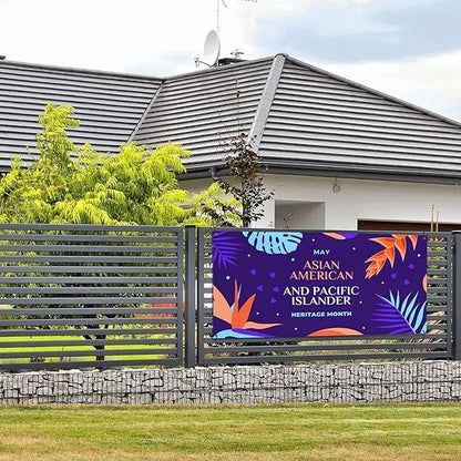 Asian Asian American and Pacific Islander Heritage Month Garden Flag 3 x 6 ft Outdoor Yard Banner Party Decoration Poster