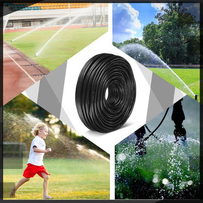 Hoolerry Solid Sprinkler System Wire 18 Gauge Irrigation Wire with UV Resistant PVC Jacket Sprinkler Cable for Underground Irrigation Field Central Control System 30v Ul Listed(18/10, 250 Ft)